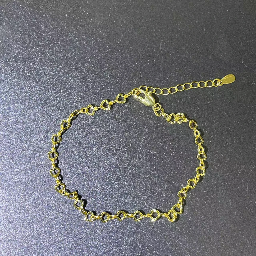 黄色爱心车花手链多样性发货a403