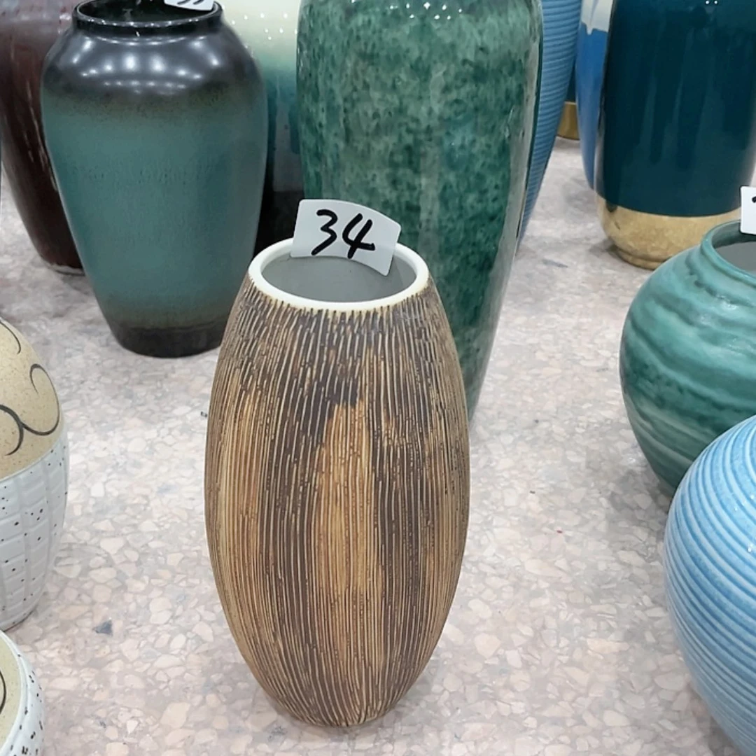 【闪购商品】陶瓷瓶34高24口6.5