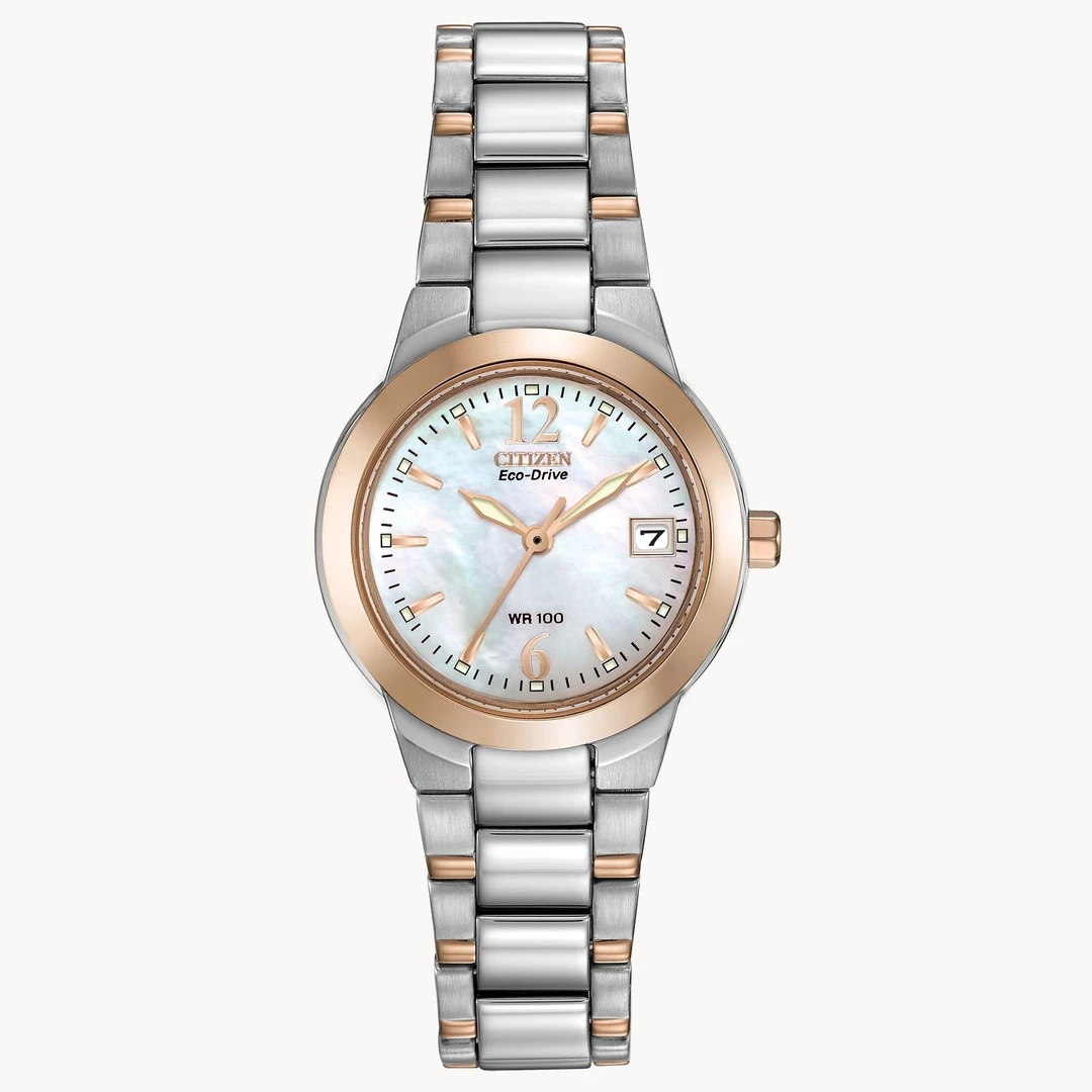 Citizen/西铁城GC女士光动能腕表 间玫瑰金色 26mm EW1676-52D