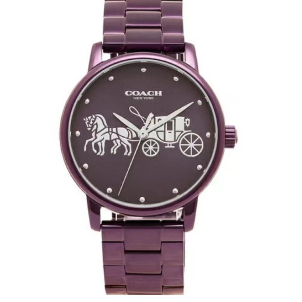 COACH/蔻驰女士腕表石英表 紫色大马车 36mm14502923