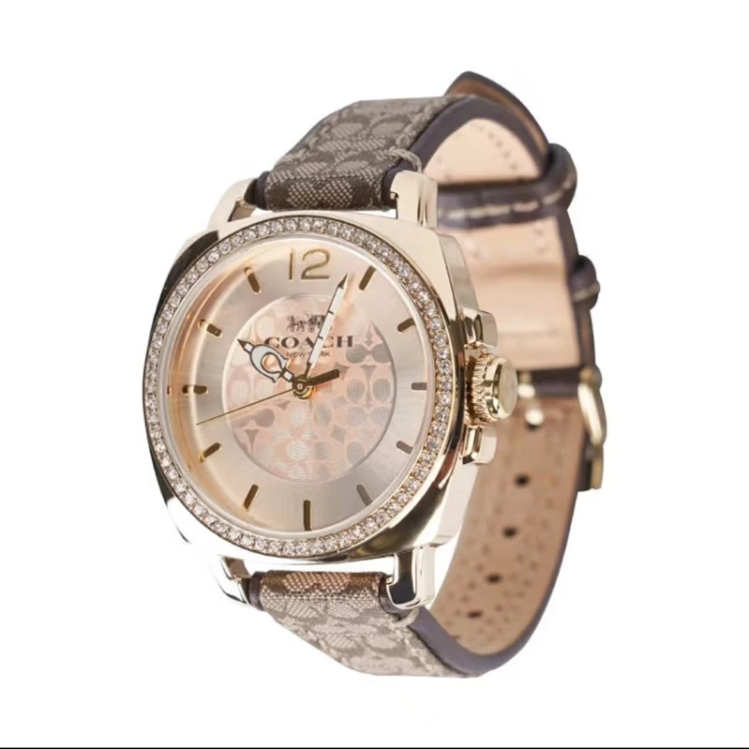 COACH/蔻驰女士腕表石英表 金色老花34mm 14503150