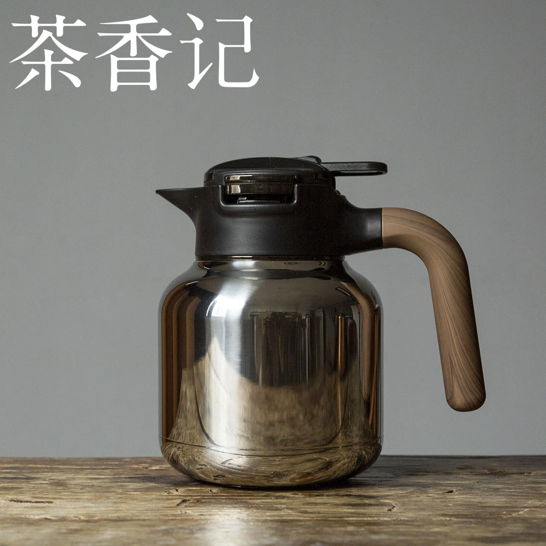 茶香记  纯钛焖茶壶 银