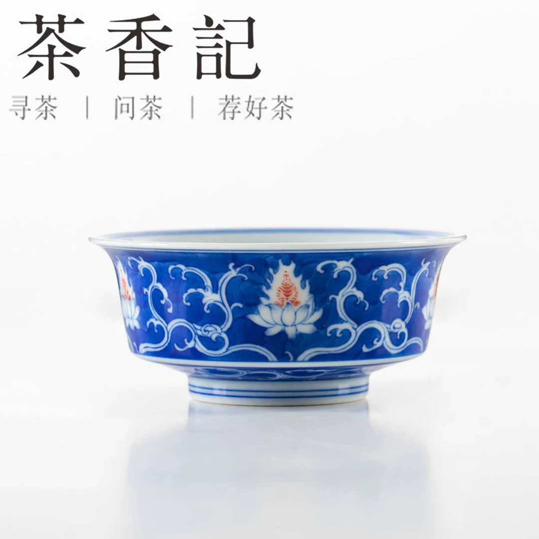 茶香记 一花一世界矮马蹄杯  陶瓷  茶杯