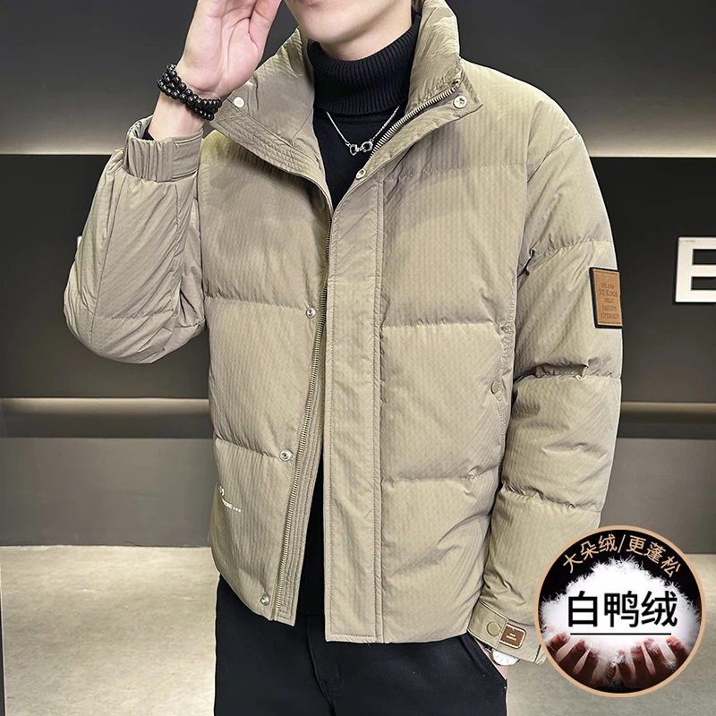 高档立领加厚羽绒服男士冬季爆款时尚保暖羽绒外套品质男装9897