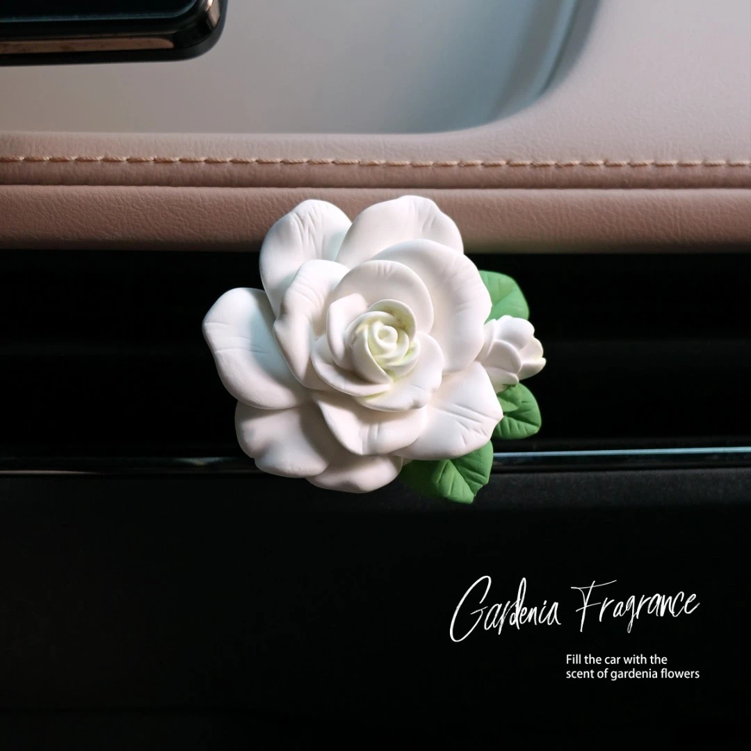 每分子栀子花车载香薰出风口高级香氛汽车香水持久留香车内用好物