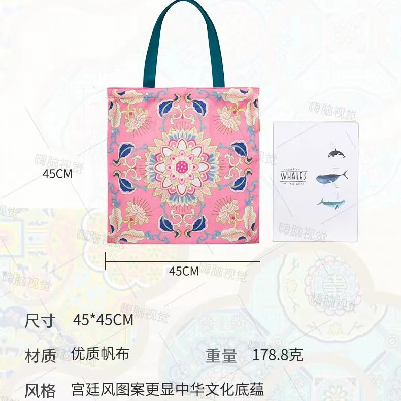 INMOST故宫文化文创类单肩帆布包单肩宫廷风肩包时尚中国风便携