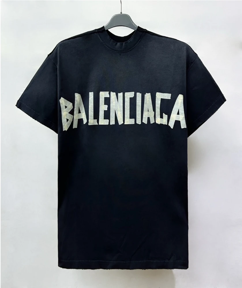 全新未使用 Balenciaga/巴黎世家 M30 两面胸口LOGO短袖 791615
