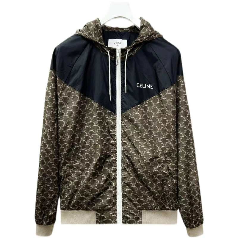 全新未使用 Celine/思琳  M凯旋门老花字母印花风夹克外套国2W343