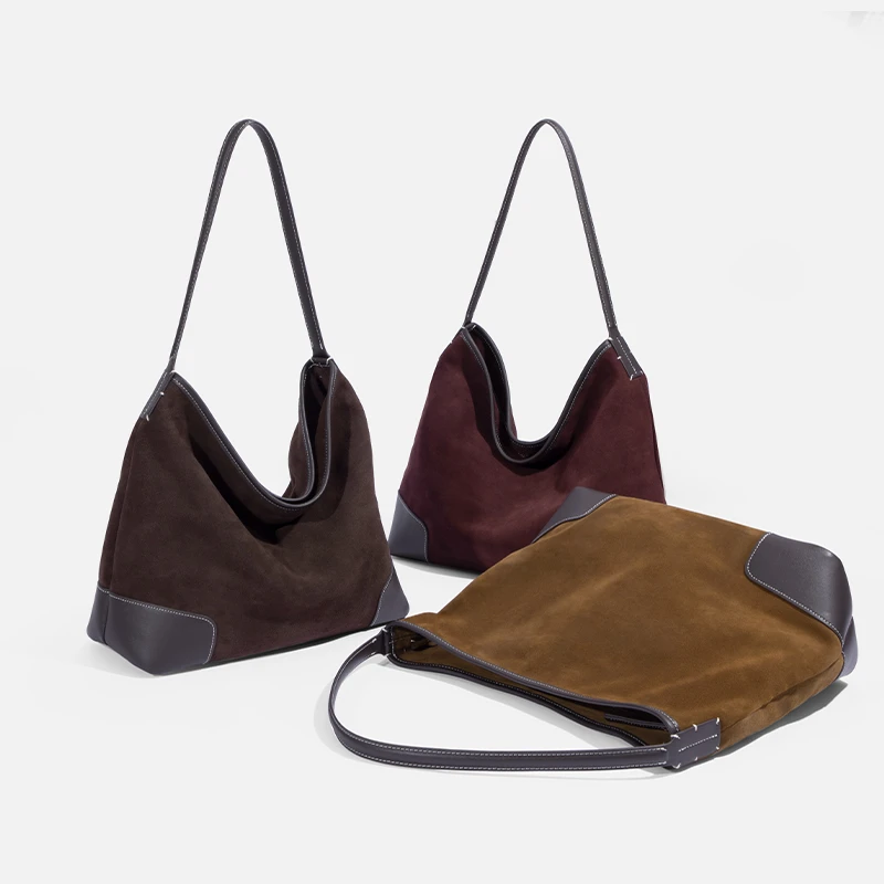 【TOMATO&POTATO】时尚休闲百搭女士真皮小众通勤单肩包