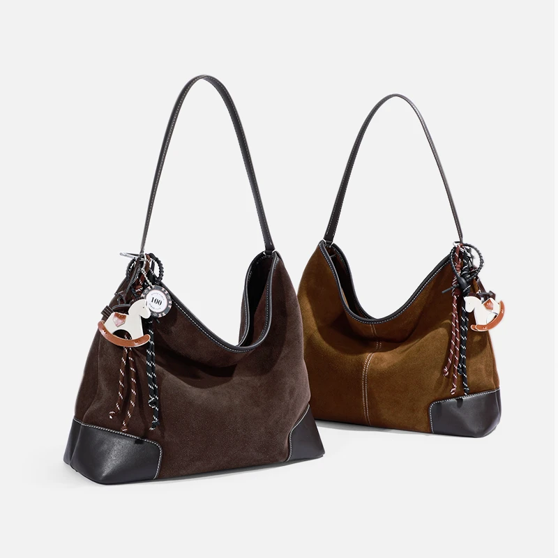 TOMATO&POTATO腋下包单肩包休闲百搭真皮女包小众通勤HOBO手提包