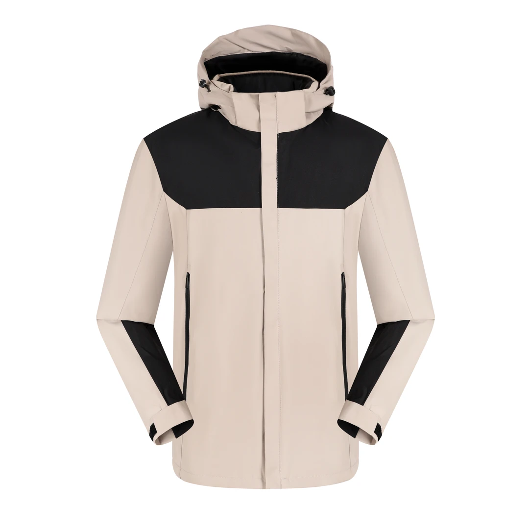 B3055一体式加厚冲锋衣男女款休闲冬季户外时尚可印字印LOGO