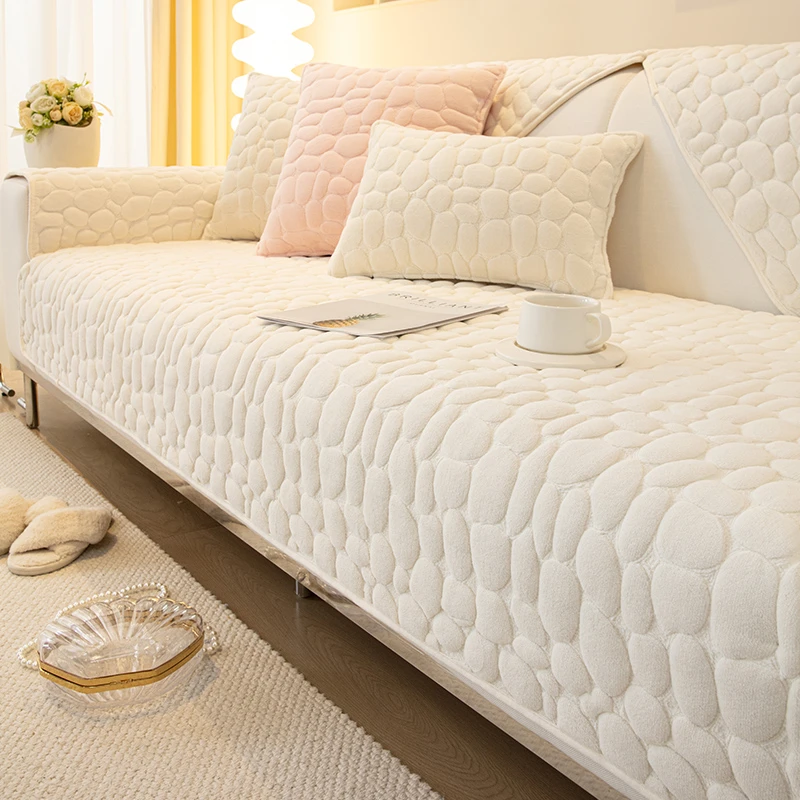 沙发垫子防滑简约现代坐垫毛绒加厚座垫客厅高档皮沙发套罩盖布巾