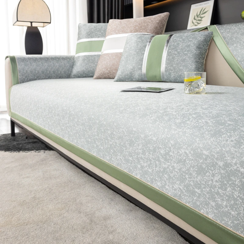 沙发垫夏季冰丝防滑凉席坐垫子水洗四季通用凉垫藤席沙发套罩冰垫