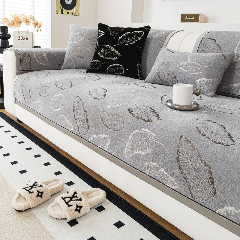 沙发垫四季通用简约现代防滑坐垫雪尼尔客厅座垫皮沙发套罩盖布巾