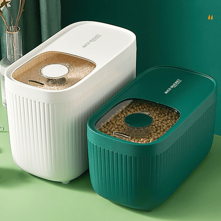 家用大容量滑盖米桶极简米桶北欧风储米罐厨房防虫防潮密封米桶