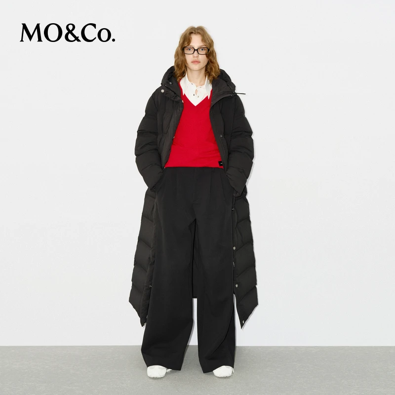 【C+系列】MOCO羽绒服冬90鸭绒连帽长款宽松MBD4EIN009