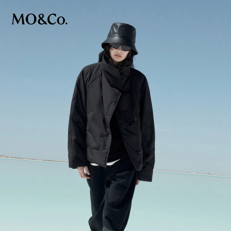 【防风】MOCO围裹斜襟短款羽绒服MBC4EINK05