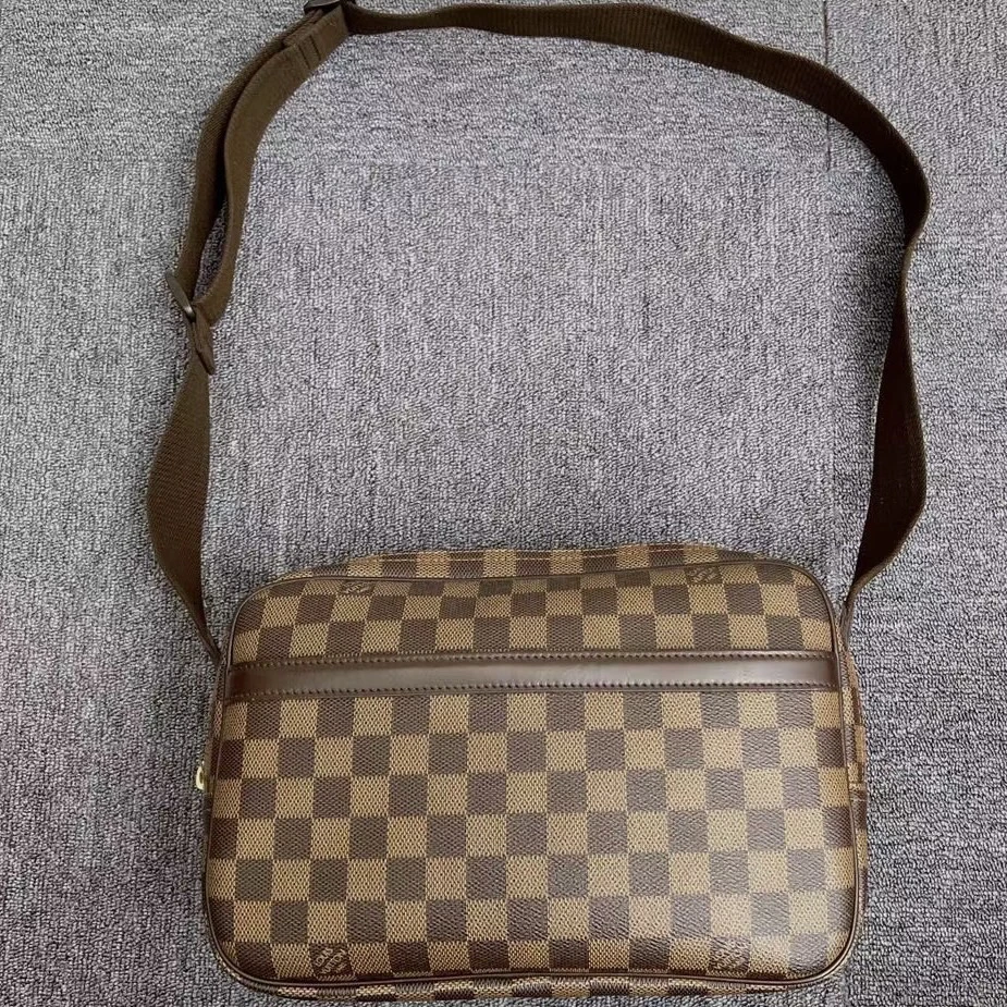 95新 LouisVuitton/路易威登 Lv棋盘格记者包 971989