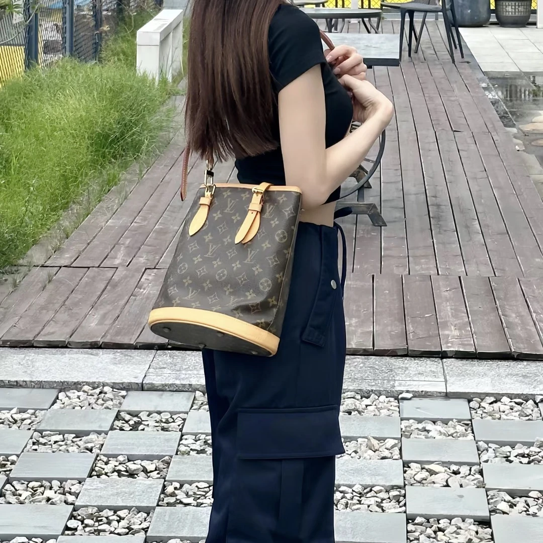 95新 LouisVuitton/路易威登 LV中古小水桶一品031