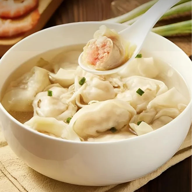 手工制作 皮薄馅多 虾仁鲜肉小馄饨 120克/包*12包+1包磷虾干