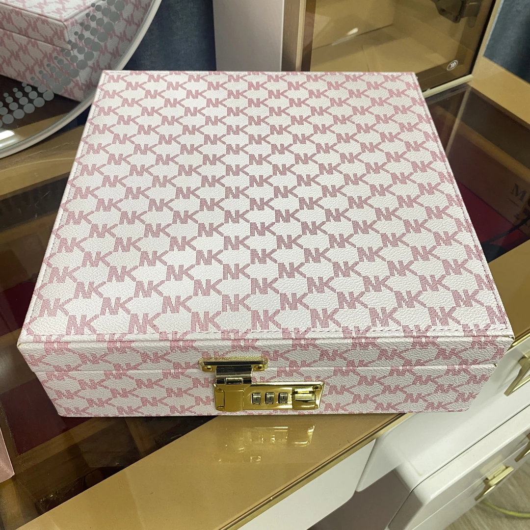 首饰盒/箱 高品质双层密码锁密码锁耳饰戒指项链黄金珠宝收纳盒