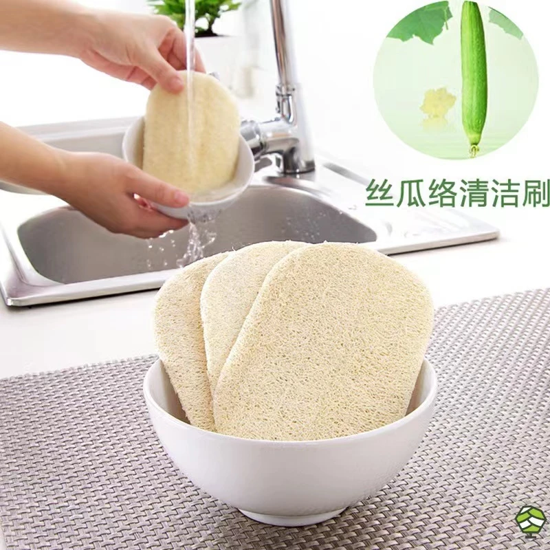 家用天然丝瓜络洗碗布不沾油厨房清洁抹布百洁布神器