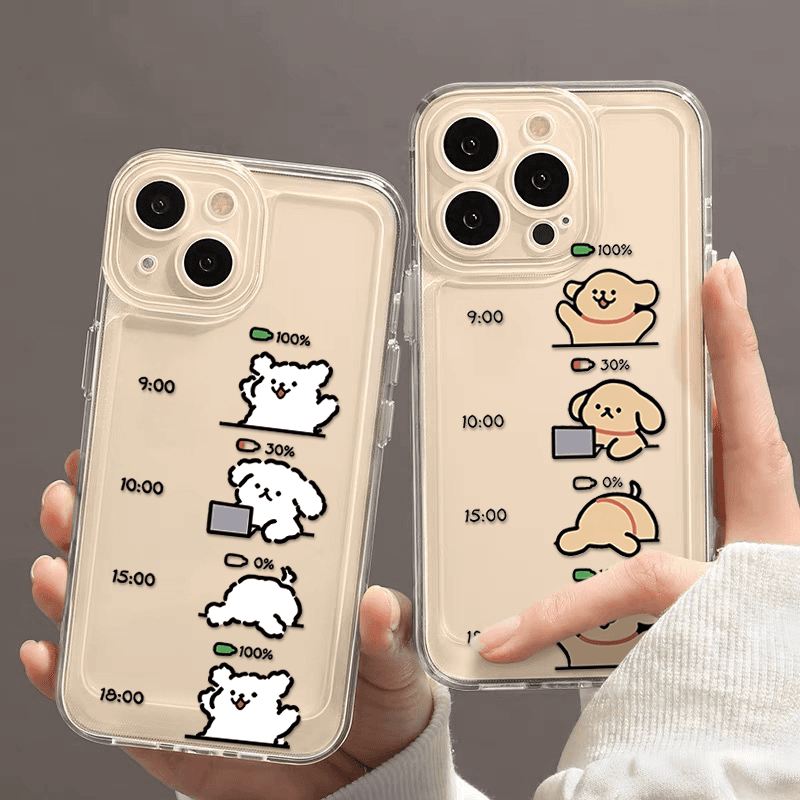【专享0.01】可爱打工小狗老虎适用iphone15/13/1412手机壳oppo套