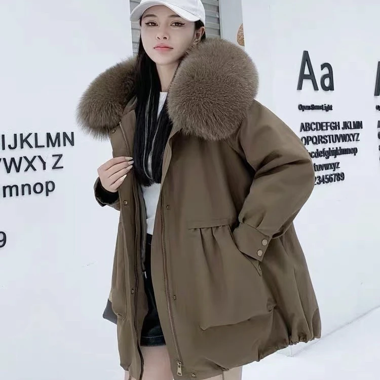 女中长款外套可拆卸
