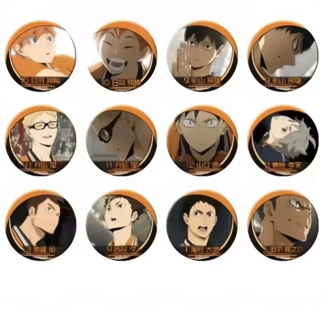 排球少年 js限定 名场面浮雕吧唧日谷【拆盒】【盲盒】