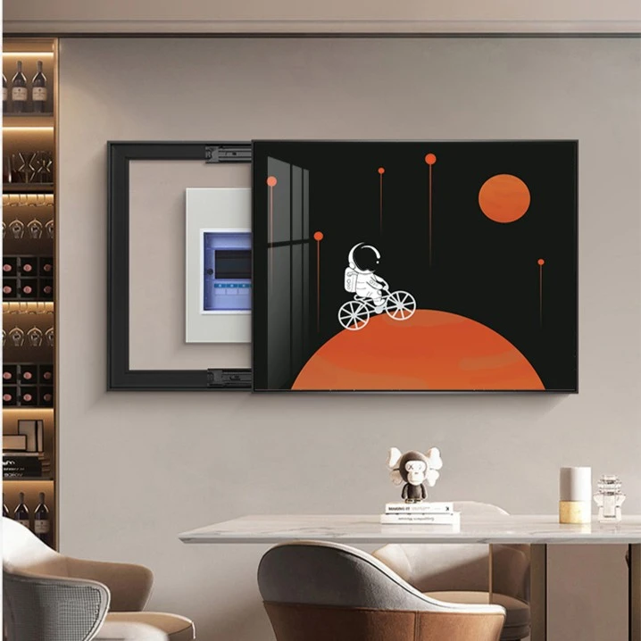 艺环宇【佳人电表箱】星空电表箱墙面轻奢设计艺术喷绘方形装饰画