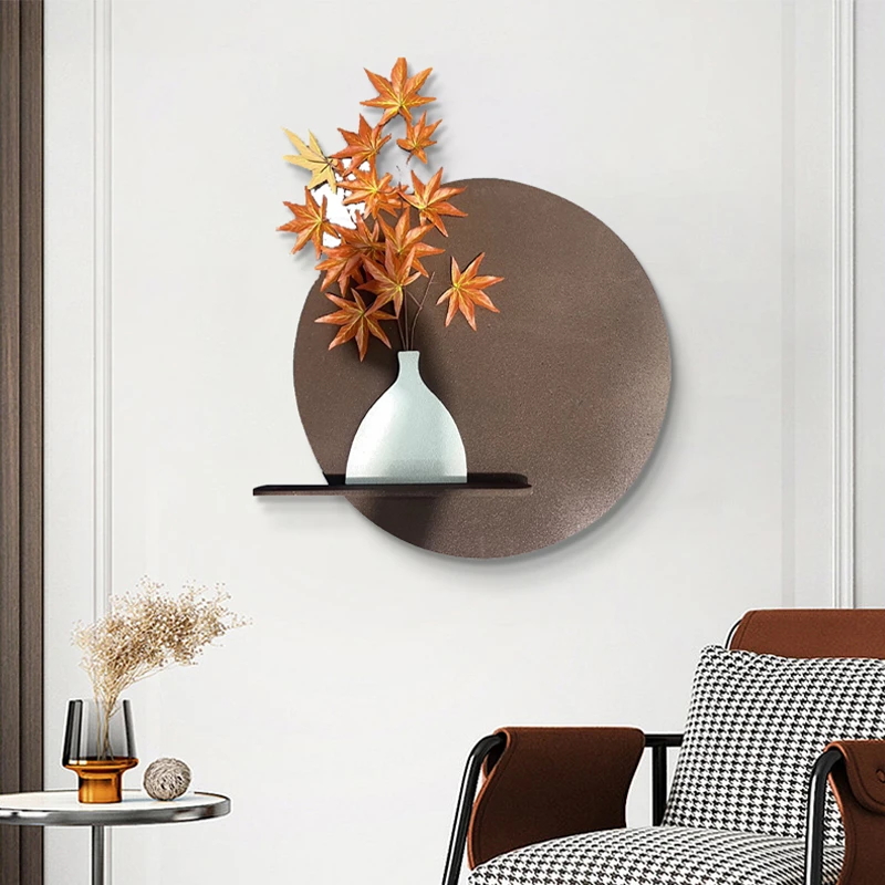 【如诗如画】立体造型砂岩插花实物画置物架50*50