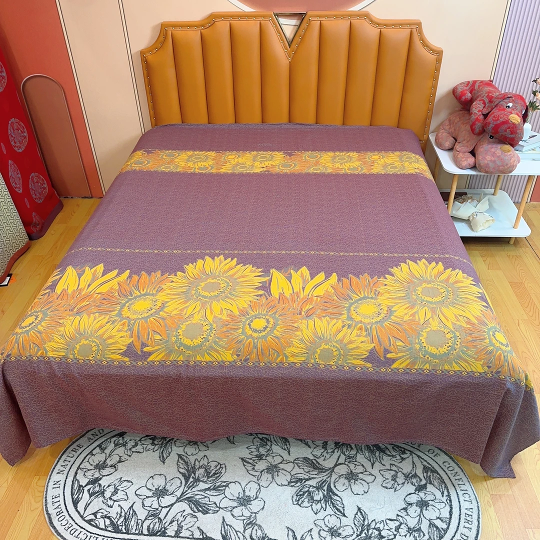 床单【向阳花】2.4*2.5M新款纯棉双层纱舒适柔软亲肤保暖机洗四季用