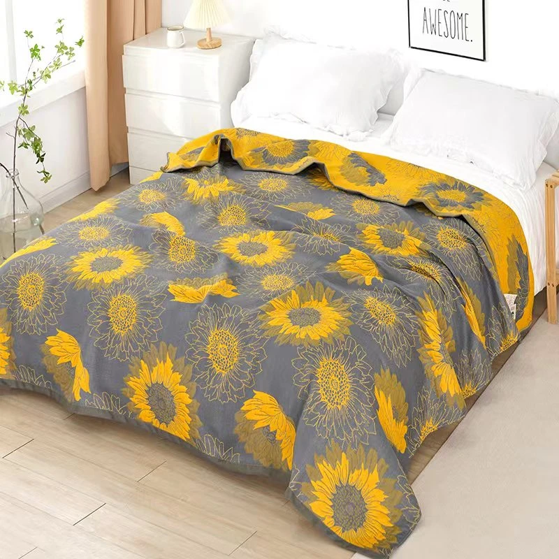 【太阳花】1.5*2.0M细纱单人亲肤透气隔脏保暖双面通用机洗四季床品