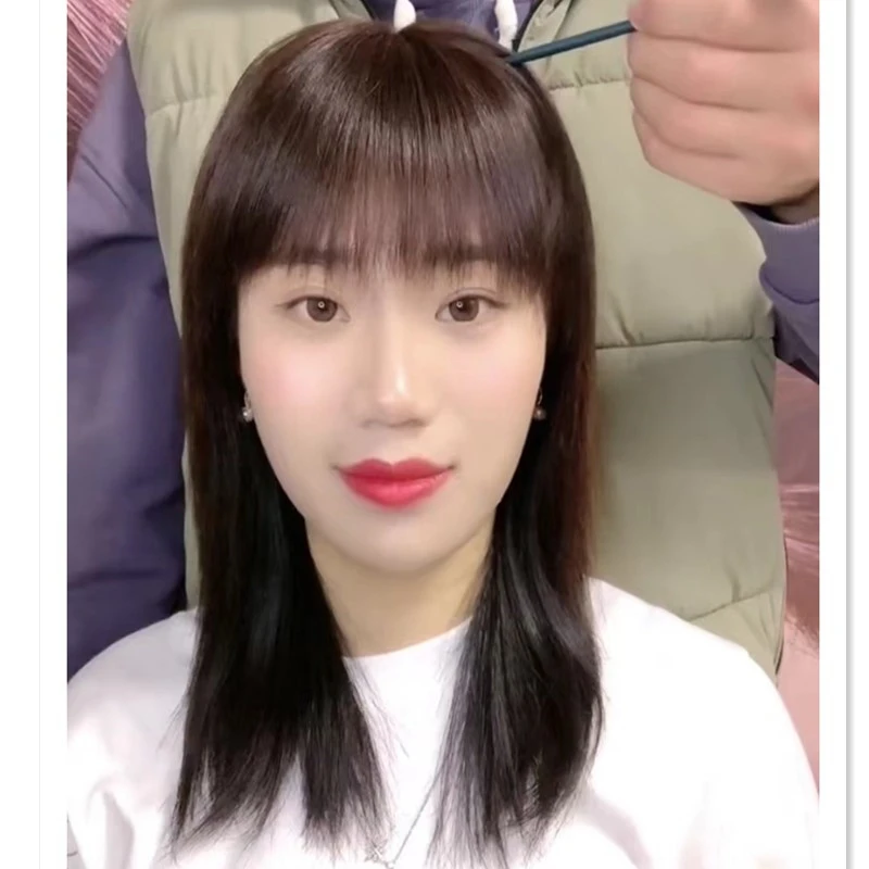 头顶补发片女轻薄发际线自然无痕遮白发假发女可扎发量少的补发块