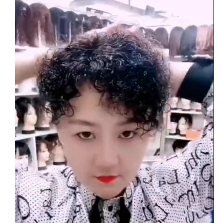 【精致女神】遮盖头顶白发前额发际高增加发量卷发补发片仿真发款