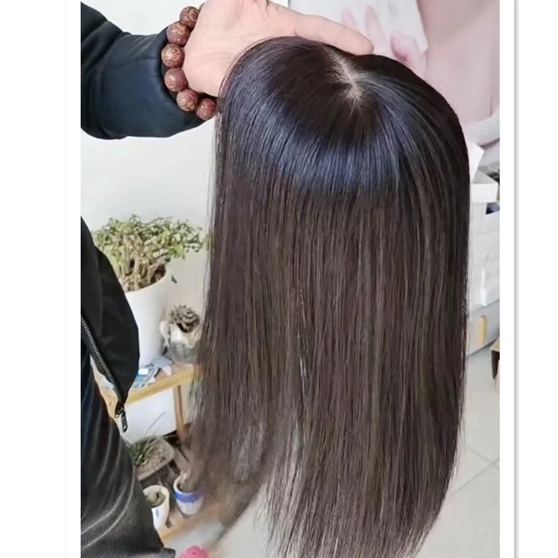 【精致女神】头顶补发片女遮白发假发片遮秃顶轻薄自然前额