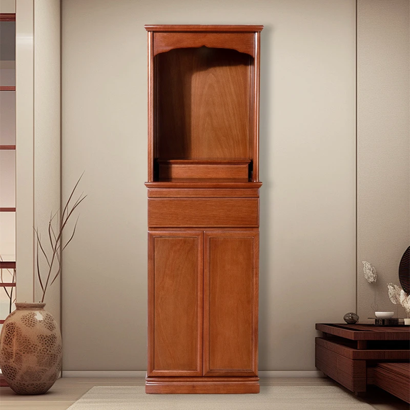 信义达实木家用菩提新中式玄关立柜