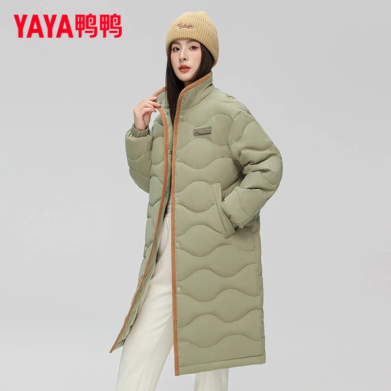 YAYA/鸭鸭2025新款立领保暖情侣羽绒服时尚韩版大码潮流百搭户外