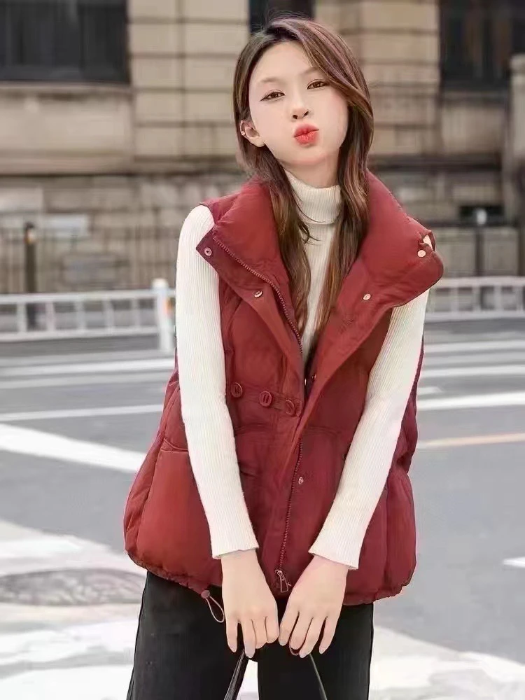 2025新款时尚精品休闲百搭爆款秋冬羽绒服马甲网红显瘦韩版6801