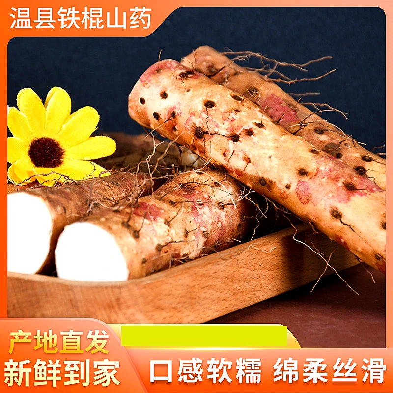 河南焦作温县正宗垆土铁棍怀山药温县直发新鲜采挖软糯净含量5斤