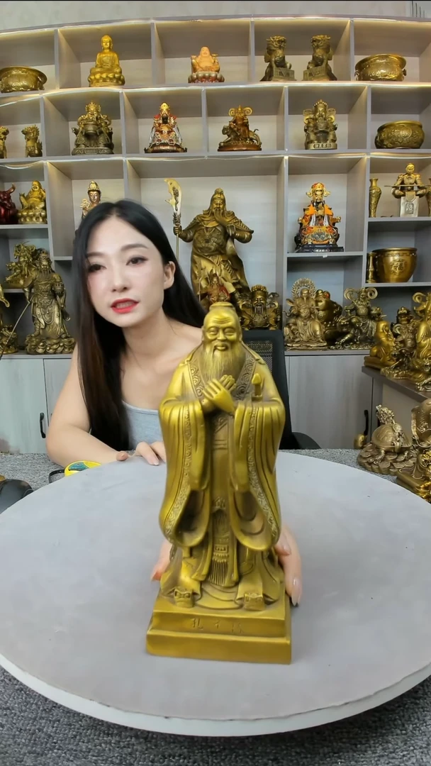 【闪购商品】琉璃手工艺品孔子