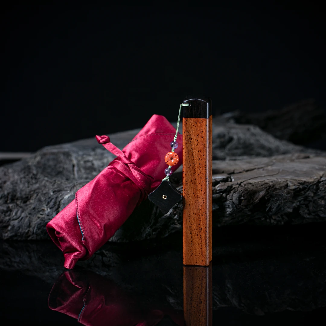 rongyi/蓉艺酸枝搭配黑檀木榫卯香筒