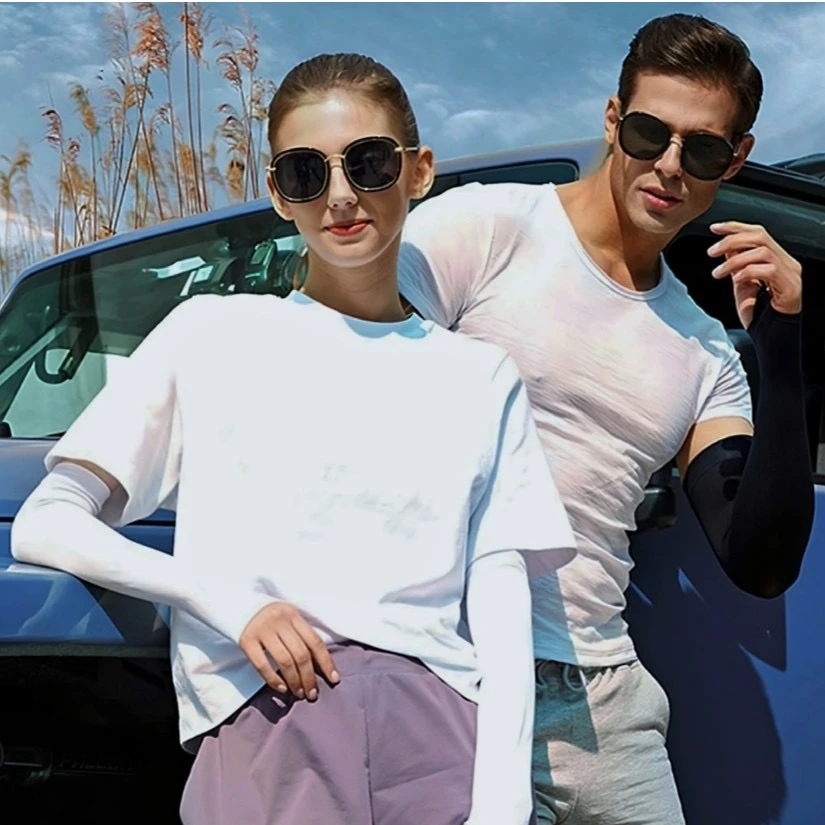 【4对】防晒冰袖男女通用夏季户外防紫外线薄款冰爽透气袖套