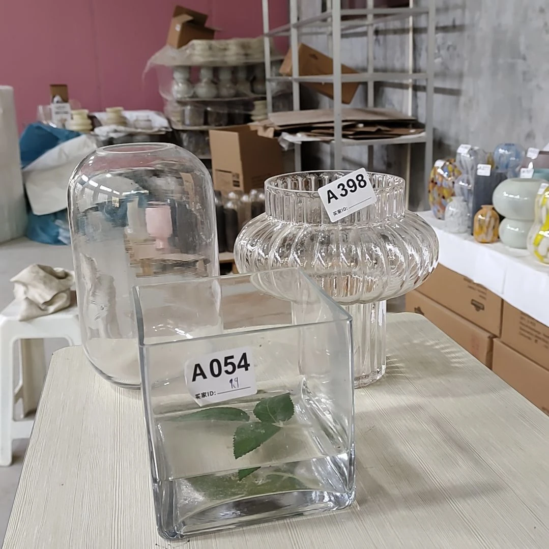 玻璃花瓶源头工厂福利专场微瑕疵12*12