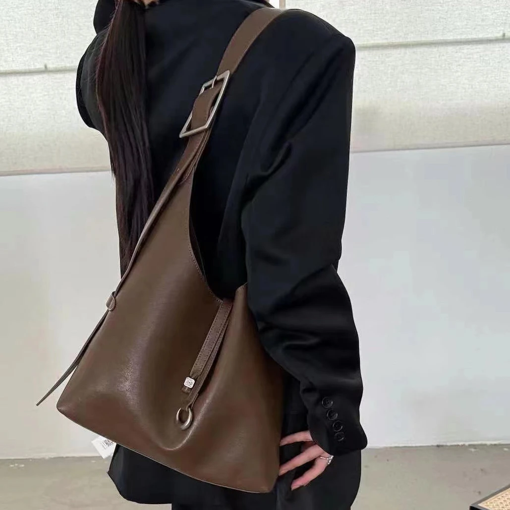 Meiky饼 时尚复古 小众百搭质感手提子母单肩包