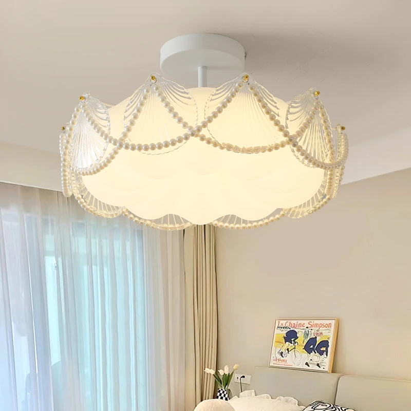 卧室灯护眼轻奢吸顶奶油风餐厅儿童房全光谱灯具