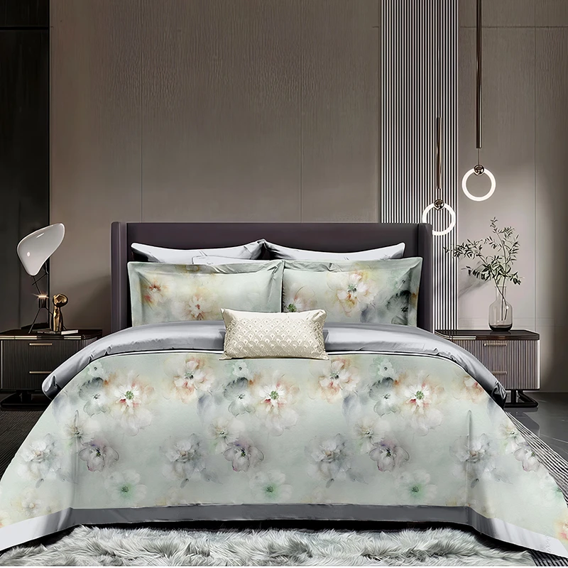 A＆J【表哥】轻奢欧式全棉数码印花定制四件套-艾瑞拉