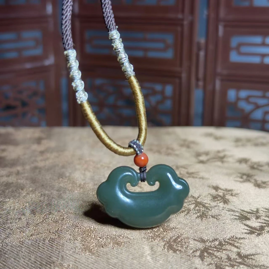 【元炁款】祥云如意锁和田玉吊坠