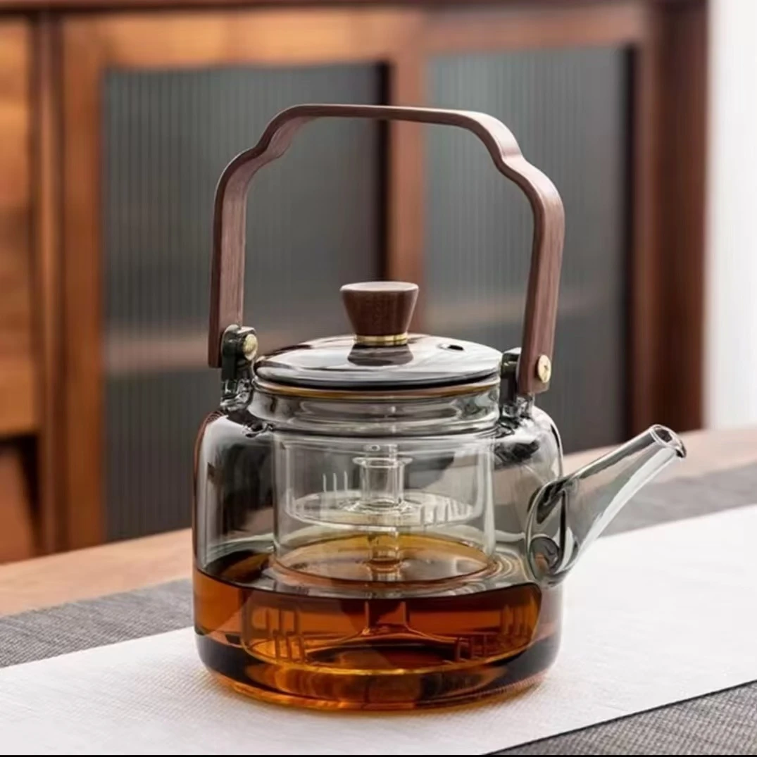 耐高温玻璃茶壶围炉煮茶大容量电陶炉专用煮茶器家用提梁烧水茶具