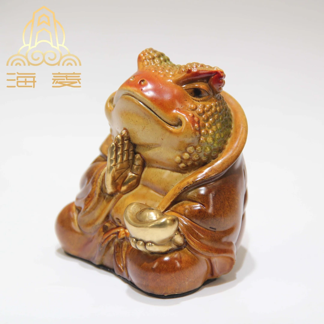 【金蟾香插】全黄铜摆件家居装饰乔迁开业公司办公室客厅摆件工艺品